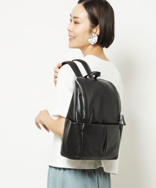 MK MICHEL KLEIN BAG/ラウンドファスナー牛革デザインリュック/505943917