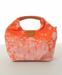 MK MICHEL KLEIN BAG(エムケーミッシェルクランバッグ)/【2WAY】アートペイントデザインハンドバッグ/オレンジ