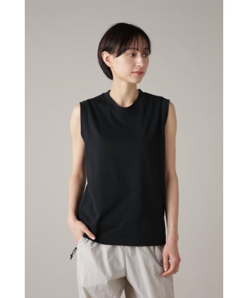 MARGARET HOWELL(マーガレット・ハウエル)/COTTON POLYESTER JERSEY/BLACK