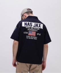 AVIREX(AVIREX)/COOLMAX NAS JAX SHORTSLEEVE SHIRT/ネイビー