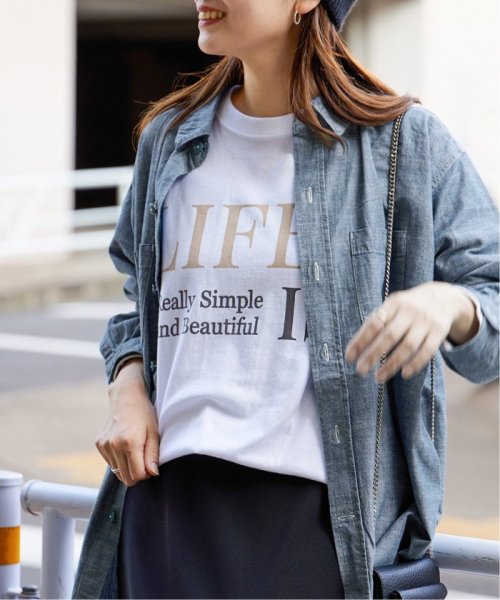 JOURNAL STANDARD(ジャーナルスタンダード)/《追加3》LIFEロゴロングTシャツ/ホワイト