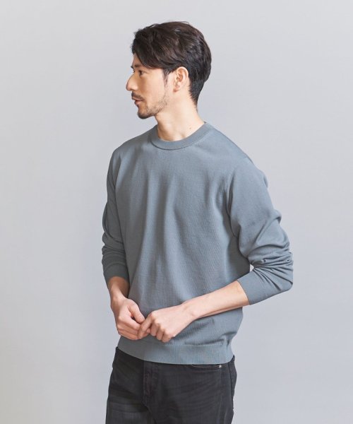 BEAUTY&YOUTH UNITED ARROWS(ビューティーアンドユース　ユナイテッドアローズ)/【WEB限定 WARDROBE SMART】KOUKIN ハイゲージ ニット クルーネック/COBALT