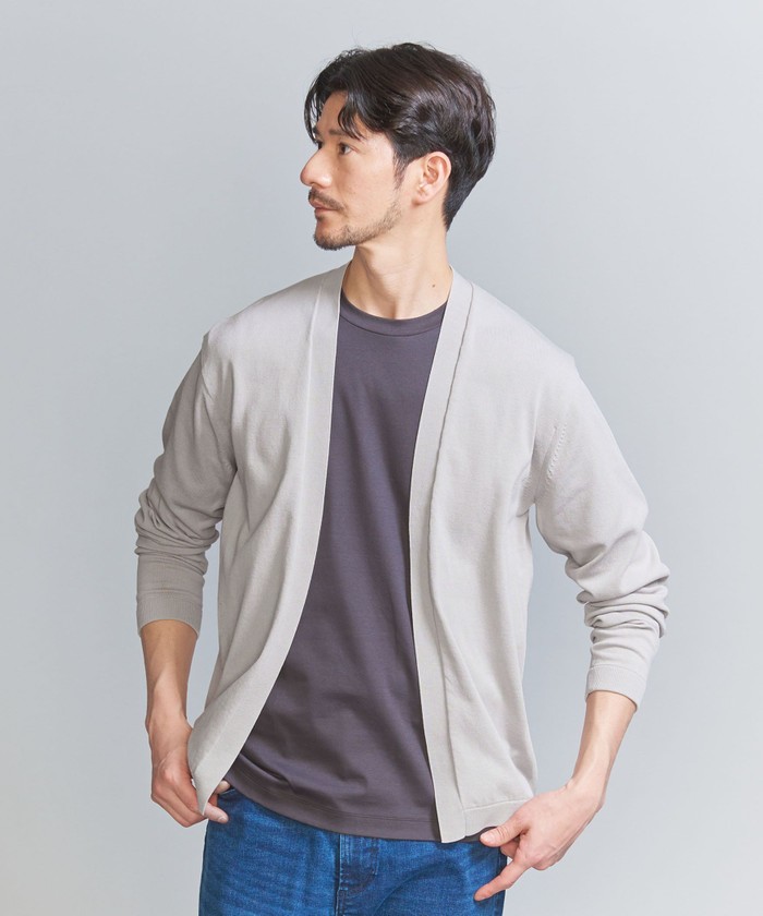 【WEB限定 WARDROBE SMART】KOUKIN ハイゲージ ニット ボタンレス カーディガン