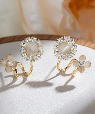 shoppinggo/ピアス 花ピアス スタッドピアス 大ぶり モチーフピアス 可愛い イヤリング 人気アクセサリー/505944323