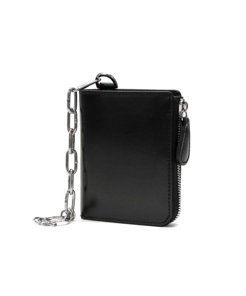 ノマドイ 二つ折り財布 BOX型小銭入れ NOMADOI 小銭入れあり 札入れ L字ファスナー 革 チェーン付き 馬革 日本製 CHICAGO NAMW3JS6 