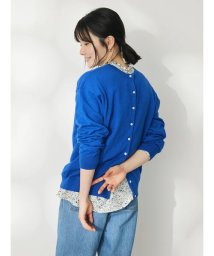 CRAFT STANDARD BOUTIQUE(クラフトスタンダードブティック)/2WAYクルーネックニットカーディガン/ブルー