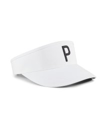 PUMA(プーマ)/メンズ ゴルフ テック P アジャスタブル バイザー/WHITEGLOW-PUMABLACK