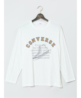 GRAND-BACK/【大きいサイズ】コンバース/CONVERSE ロゴ&シューズプリント クルーネック長袖Ｔシャツ メンズ Tシャツ カットソー カジュアル インナー ビジネス ギ/505944933