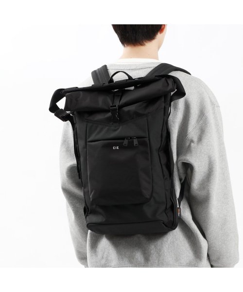 CIE(シー)/CIE リュック リュックサック シー B4 2WAY 13.3インチ ロールトップ 防水 撥水 日本製 PRIOR 2WAY BACKPACK 035000/ブラック