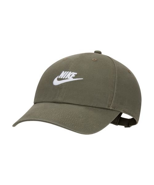 NIKE(NIKE)/U NK CLUB CAP U CB FUT WSH L/CARGOKHAKI/WHITE