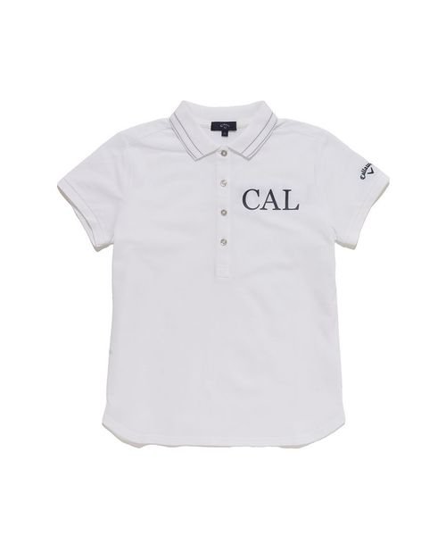 Callaway(キャロウェイ)/カノコ半袖ポロシャツ/ホワイト