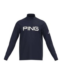 PING(ピン)/裏起毛ハイテンションピケハイネックシャツ/120ネイビー