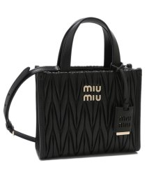 MIUMIU/ミュウミュウ ハンドバッグ ショルダーバッグ マテラッセ ブラック レディース MIU MIU 5BA277 N88 F0002 OOO/505948218