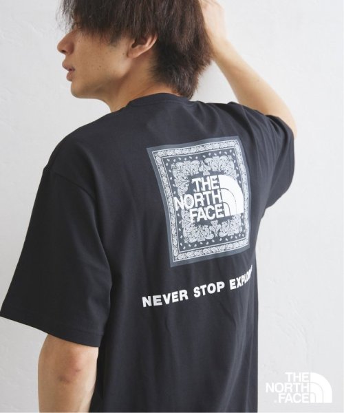 417 EDIFICE(フォーワンセブン　エディフィス)/【THE NORTH FACE】S/S Bandana Square Logo Tee/ブラック