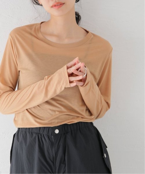 journal standard  L'essage (ジャーナルスタンダード　レサージュ)/【BASERANGE/ベースレンジ】LONG SLEEVE TEE：カットソー/ピンクA