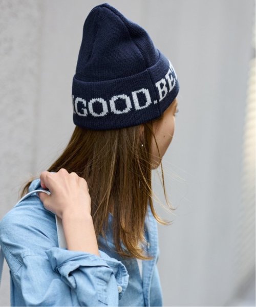 FRAMeWORK(フレームワーク)/【BETTER THAN GOOD/ベターザングッド】LOGO BEANIE/ネイビー