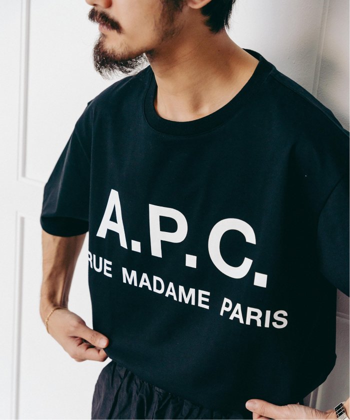【A.P.C. / アーペーセー】別注 オーバーサイズ ロゴプリント Tシャツ