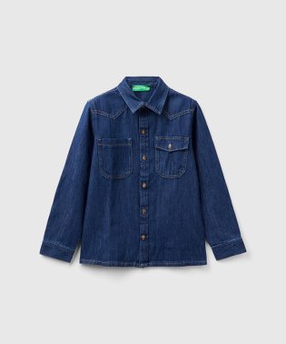 BENETTON (UNITED COLORS OF BENETTON BOYS)/キッズストーンウォッシュデニムダンガリーシャツB/505932840