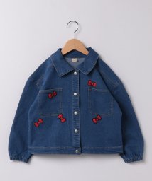 petit main(プティマイン)/【サンリオ】リボンシャツジャケット/ブルー