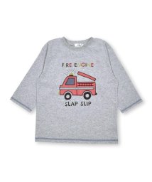 SLAP SLIP/消防車パッチ刺しゅう7分袖Tシャツ(80~130cm)/505950685