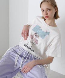 AVIREX(AVIREX)/《直営店限定》FRINGE FLAMINGO T－SHIRT/フリンジ フラミンゴTシャツ/オフホワイト3