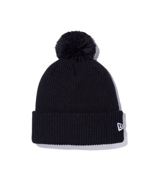 NEW ERA(ニューエラ)/POM PON KNIT RIB BLK 223/ブラック