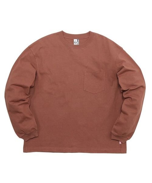 CHUMS(チャムス)/HEAVY WEIGHT POCKET L/S T－SHIRT (ヘビーウェイト ポケット L/S T)/BROWN