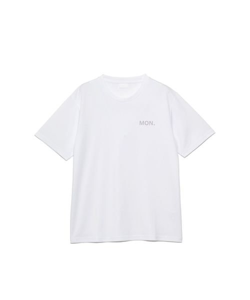 sanideiz TOKYO(サニデイズ トウキョウ)/for RUN テックカノコ ウィークリーTシャツ UNISEX/白MON.