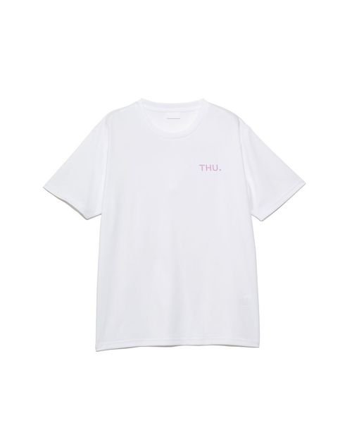sanideiz TOKYO(サニデイズ トウキョウ)/for RUN テックカノコ ウィークリーTシャツ UNISEX/白THU.