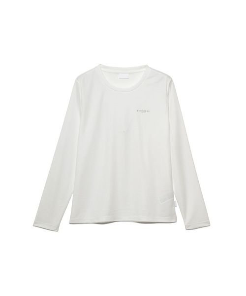sanideiz TOKYO(サニデイズ トウキョウ)/ハニカムドライスムース レギュラー長袖TシャツLADIES/白ロゴ