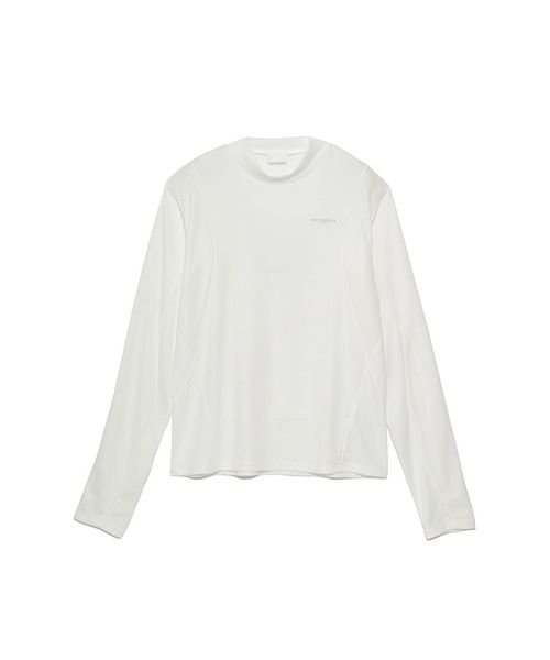 sanideiz TOKYO(サニデイズ トウキョウ)/ハニカムドライスムース モックネック長袖TシャツMENS/白