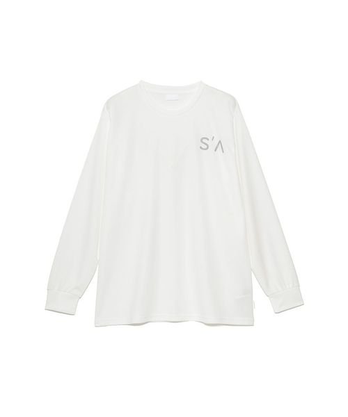 sanideiz TOKYO(サニデイズ トウキョウ)/ハニカムドライスムース レギュラー長袖TシャツMENS/白ロゴ