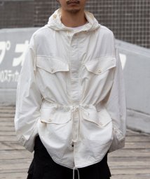 GLOSTER(GLOSTER)/【限定展開】【ARMY TWILL/アーミーツイル】Smock Parka ミリタリースモックパーカー/ホワイト