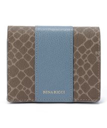 NINA RICCI(ニナリッチ（ウォレット）)/二つ折りコンパクト財布【グレインヌーボーパース】/ブルー
