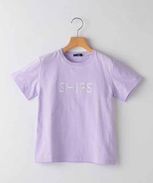 SHIPS KIDS(シップスキッズ)/SHIPS KIDS:80～90cm / SHIPS ロゴ TEE/ラベンダー