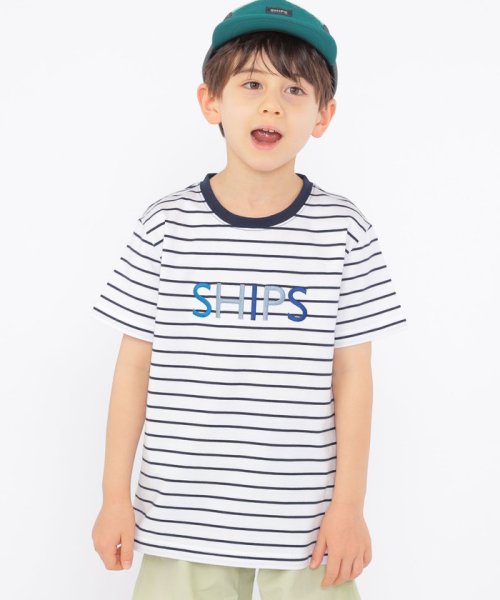 SHIPS KIDS(シップスキッズ)/SHIPS KIDS:100～160cm / SHIPS ロゴ TEE/ダークブルー