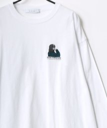 LAZAR/【Lazar】別注 オーバーサイズ ワンポイント刺繍 ロンT バックプリント ロングスリーブT 長袖Tシャツ/505650754