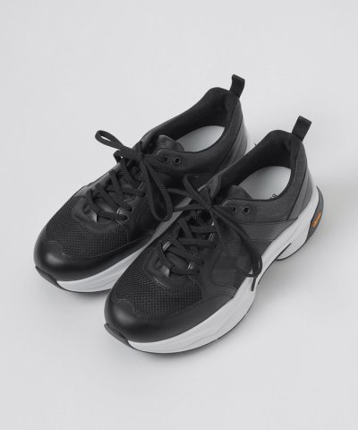 【BLACK lab.】シャドークレストブリッジチェックビブラムスニーカー