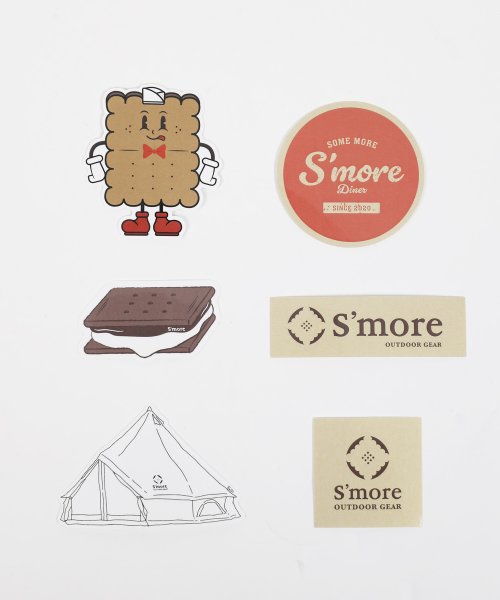 S'more(スモア)/【S'more / Sticky 】S'moreらしいイラストやキャラクターステッカー/その他