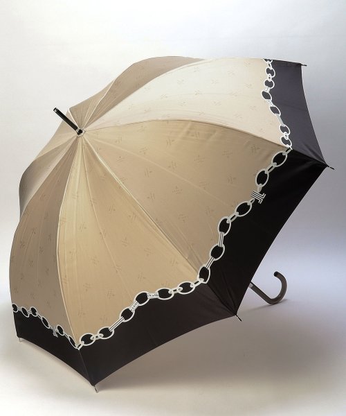LANVIN en Bleu(umbrella)(ランバンオンブルー（傘）)/耐風傘　サテンプリント/ベージュ