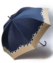 LANVIN en Bleu(umbrella)(ランバンオンブルー（傘）)/耐風傘　サテンプリント/ネイビーブルー