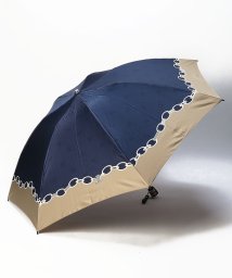 LANVIN en Bleu(umbrella)(ランバンオンブルー（傘）)/折りたたみ傘　サテンプリント/ネイビーブルー