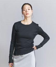 BEAUTY&YOUTH UNITED ARROWS(ビューティーアンドユース　ユナイテッドアローズ)/メローステッチ クルーネック カットソー/BLACK