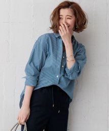 NIJYUSANKU(23区)/【Oggi4月号掲載/洗える】CANCLINI ベーシック シャツ/マリンブルーストライプ