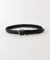 green label relaxing(グリーンレーベルリラクシング)/GLR 30mm レザー メッシュ ベルト/BLACK