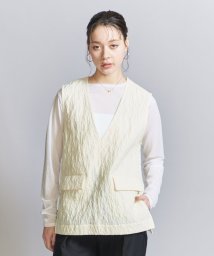 BEAUTY&YOUTH UNITED ARROWS(ビューティーアンドユース　ユナイテッドアローズ)/ジャカード Ｖネック べスト/OFFWHITE