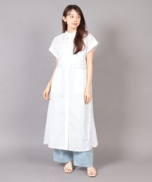 TICCA(ティッカ)/レース半袖シャツワンピース/white