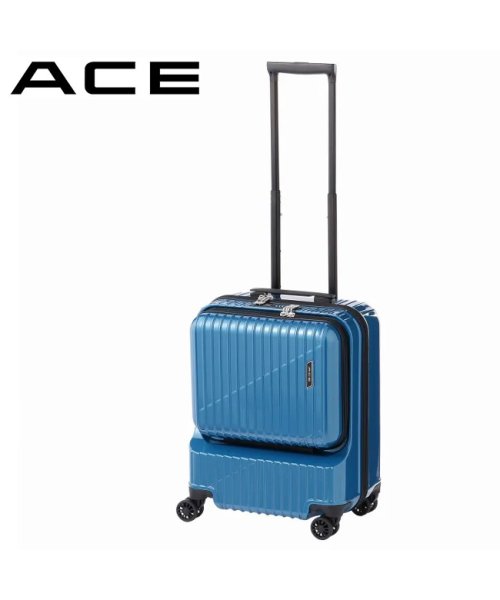 ACE(エース)/エース スーツケース 機内持ち込み Sサイズ SS 34L フロントポケット ACE クレスタ 06315 キャリーケース キャリーバッグ/ブルー
