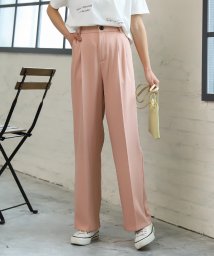 ad thie/アドティエ ad thie ストレートパンツ センタープレス タック カラー ポケット 後ろゴム 春服 春/505937931