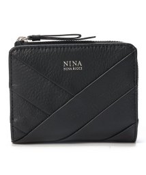  NINA NINA RICCI(ニナ・ニナ　リッチ)/L字ファスナー折財布【ラビラントパース】/クロ